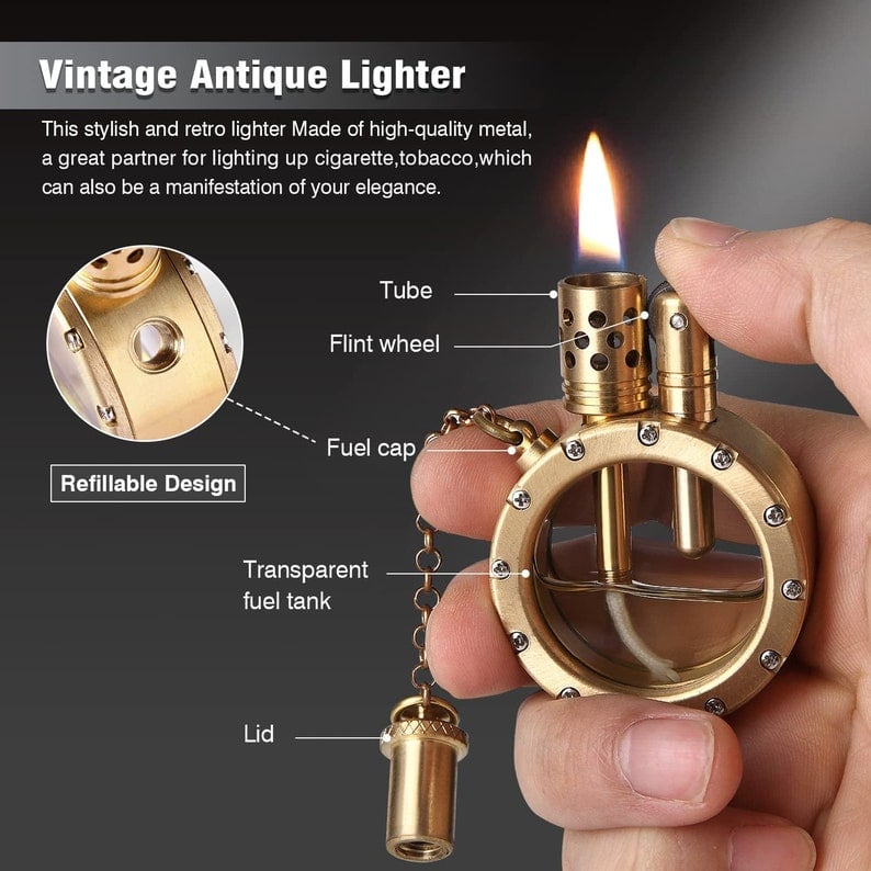 🎁Christmas Sale🎄49%OFF🎅🔥-Retro Transparent Kerosene Lighter