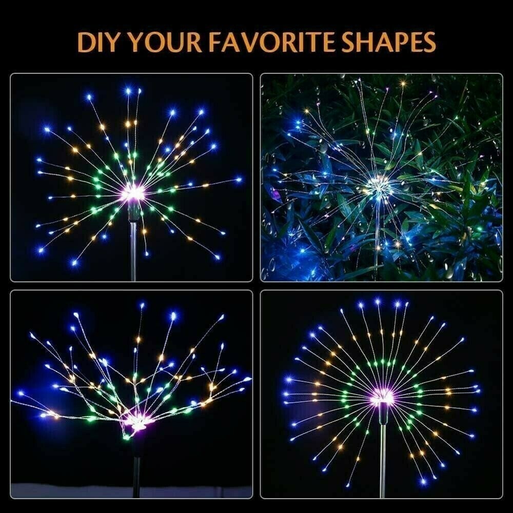 Last Day 48% OFF - Waterproof  Solar Garden Fireworks Lamp (BUY 2 FREE SHIPPING)