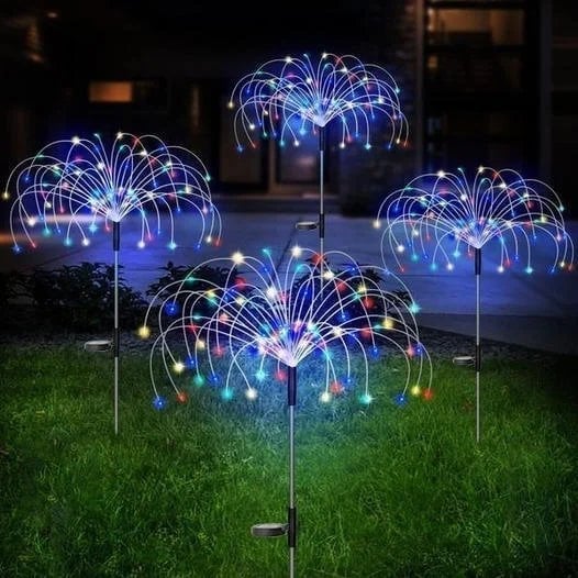 Last Day 48% OFF - Waterproof  Solar Garden Fireworks Lamp (BUY 2 FREE SHIPPING)