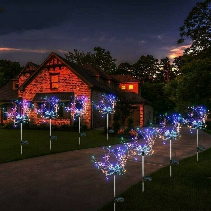 Last Day 48% OFF - Waterproof  Solar Garden Fireworks Lamp (BUY 2 FREE SHIPPING)