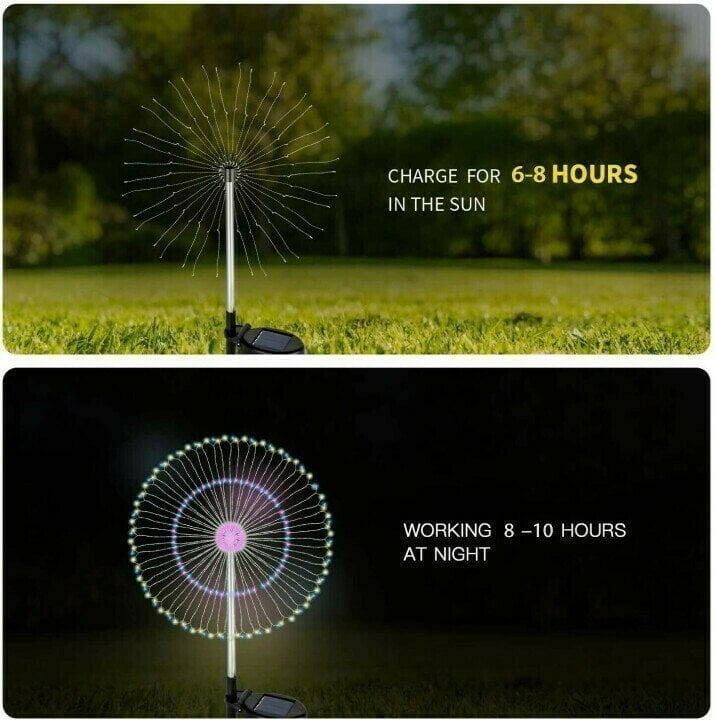 Last Day 48% OFF - Waterproof  Solar Garden Fireworks Lamp (BUY 2 FREE SHIPPING)